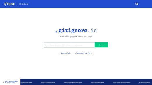 Gitignore.io