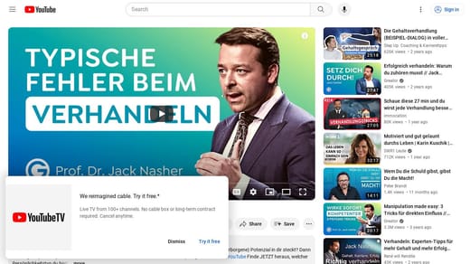 Prof. Dr. Jack Nasher: Vermeide DAS beim Verhandeln