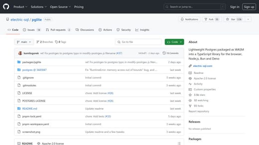 PGlite - Postgres in WASM