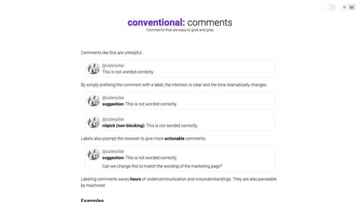 Conventional Comments