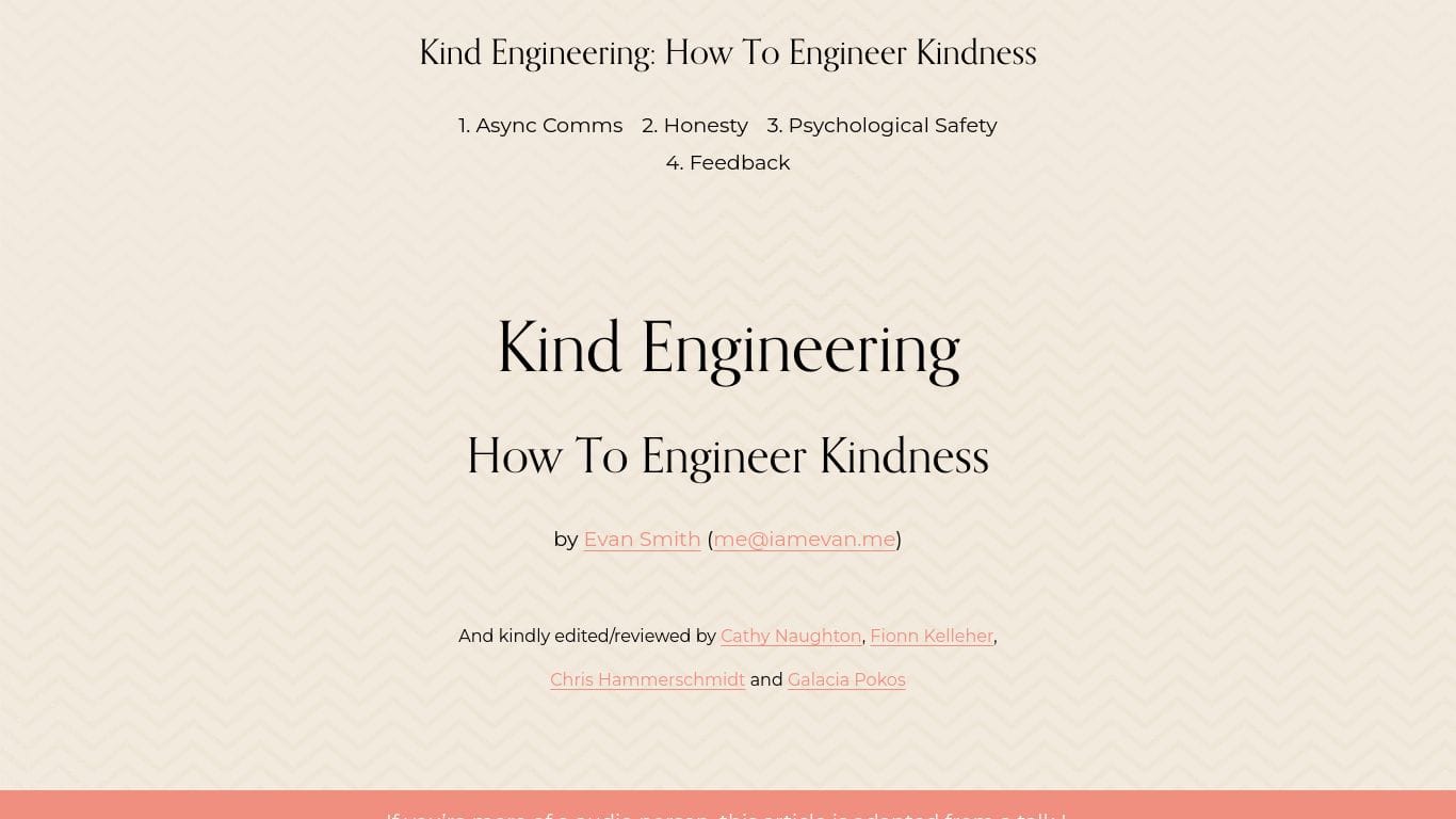 Kind Engineering